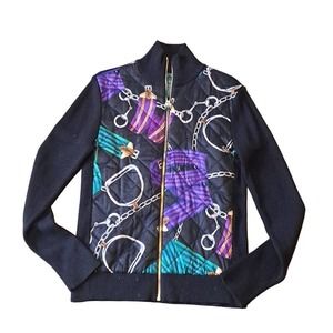 Ralph Lauren Black and Multicolor Women's Sweater